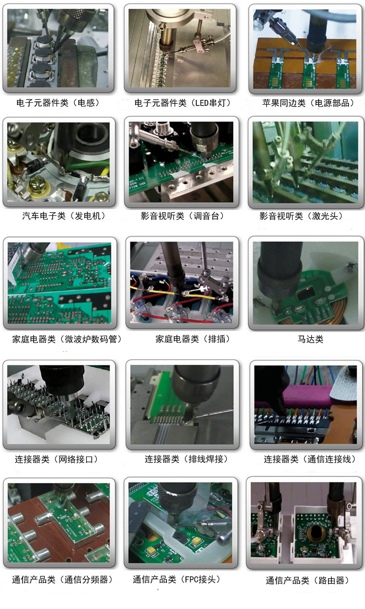 桌面式四軸旋轉自動焊錫機焊錫范圍